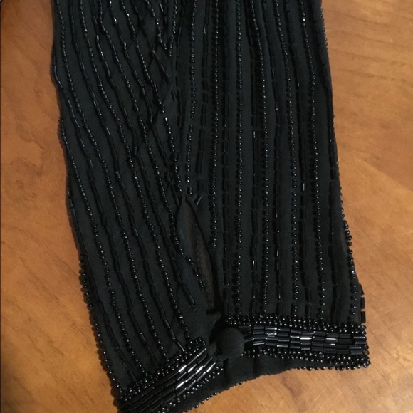 Nite Line - Black beaded Long Dress - Picture 3 of 7